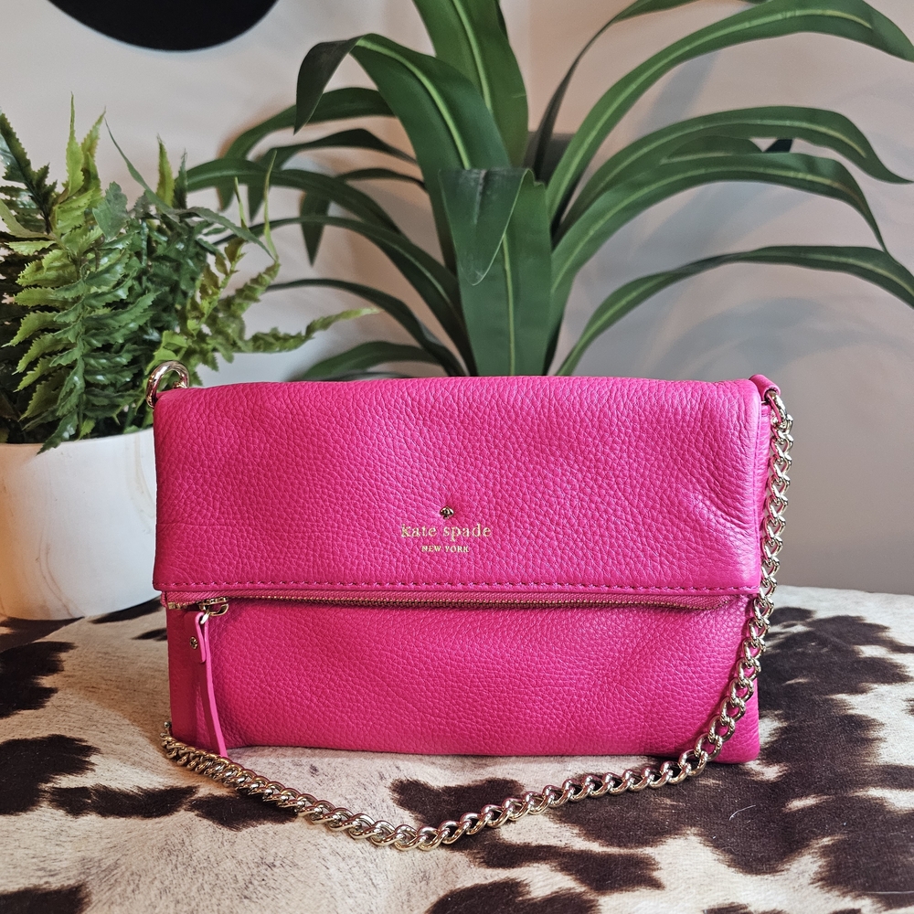 Kate Spade Pink Leather Crossbody Bag